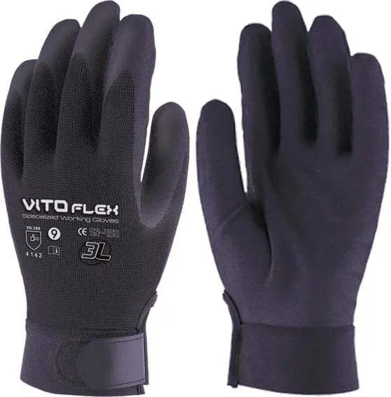 3L Vitoflex Sn450 Durable Nitrile Work Gloves – 12-Pack, 1.4 Kg 1