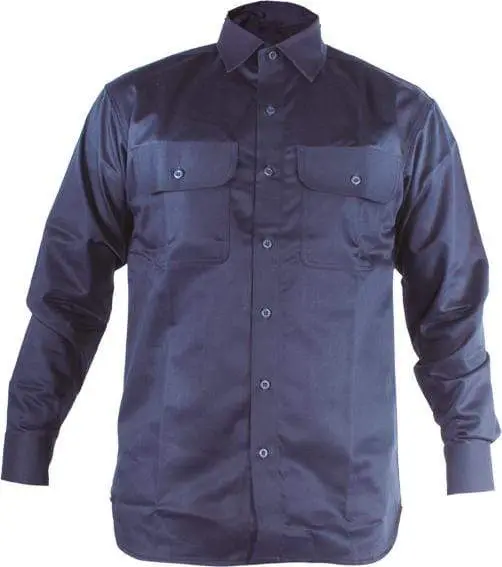 3L Welder Wlr100 Flame-Resistant Shirt — Blue, 610 G 1