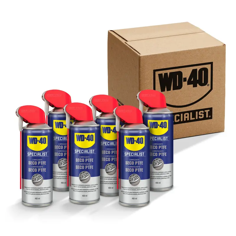 6-Pack Wd-40 Specialist Dry Ptfe Lubricant – 400Ml 1