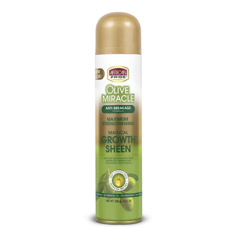 African Pride Olive Miracle Growth & Sheen Spray – 8 Oz 1