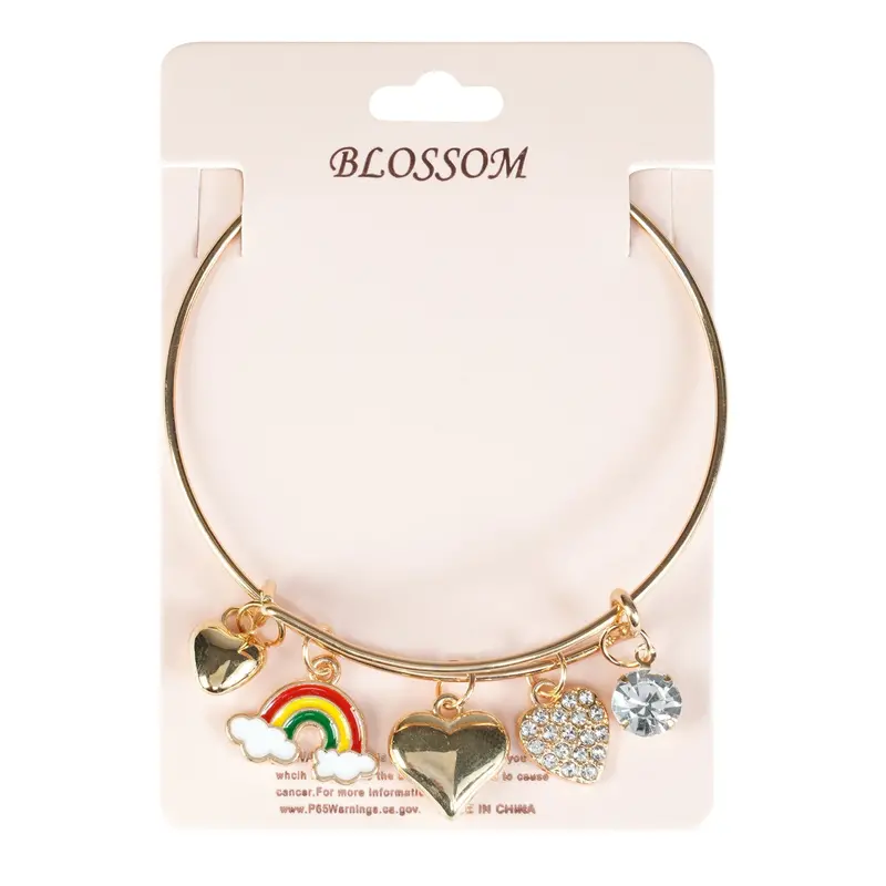 Be Jewel Rainbow-Colored Adjustable Bangle Bracelet 1