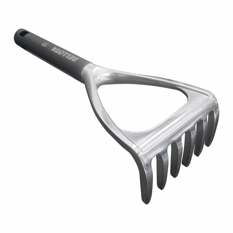 Bellota Compact Aluminum Rake — 6-Tine, Short Handle, 111Mm Working Width 1
