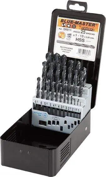 Bluemaster Hss Din 338 Drill Bit Set – 25-Piece Premium Kit, Made In Biscay 1