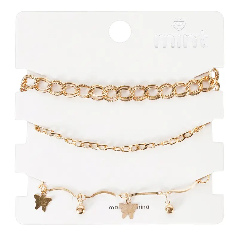 Butterfly Layered Bracelet – Elegant Stacked Design With Wing Motifs 1