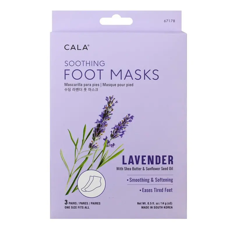 Cala Exfoliating Foot Mask Kit – 3 Pairs For Softened Feet 1