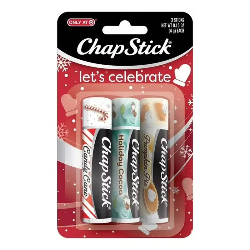 Chapstick Holiday Flavor Assortment Lip Balm – 3-Pack (4G Each) 1