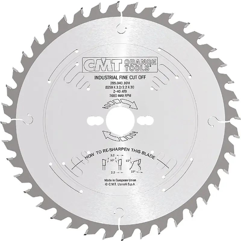 Cmt 250X30 Mm Circular Saw Blade – 60-Tooth Carbide-Tipped For Precision Cuts 1