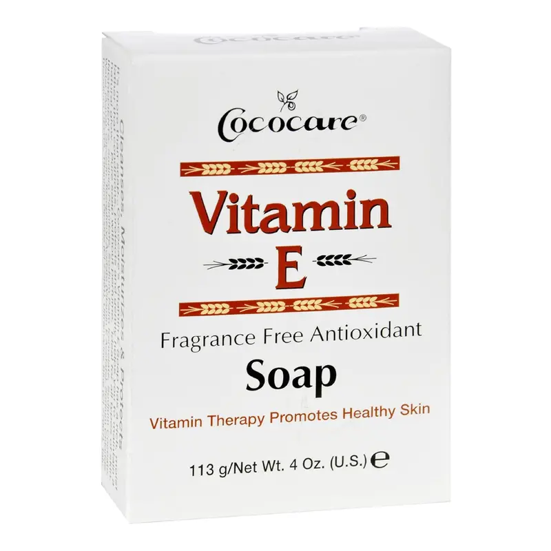 Cococare Vitamin E Antioxidant Soap – 4 Oz (113 G) Fragrance-Free Moisturizing Bar 1