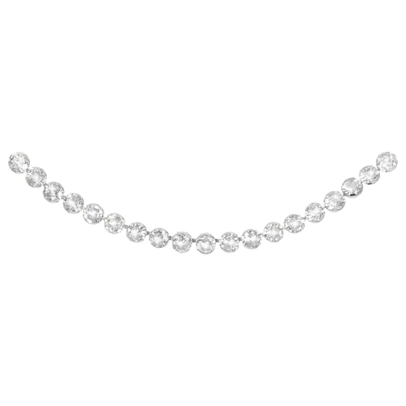 Cubic Zirconia Line Bracelet – Round Cut Design 1
