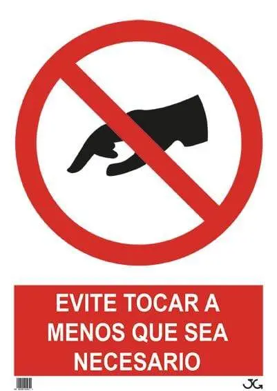 Do Not Touch Safety Sign – 40X30 Cm, Jg (Ean: 8400500004621) 1