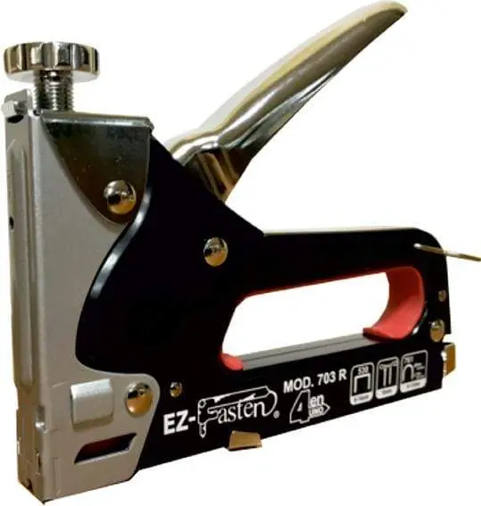 Ezfasten Manual Stapler Met.703R – Ergonomic Design, 530-Staple Capacity 1