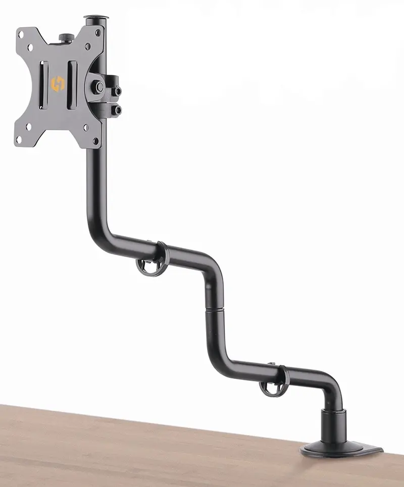 Full-Motion Monitor Desk Mount – Precise Height & Angle Adjustment For 10"–32" Displays 1