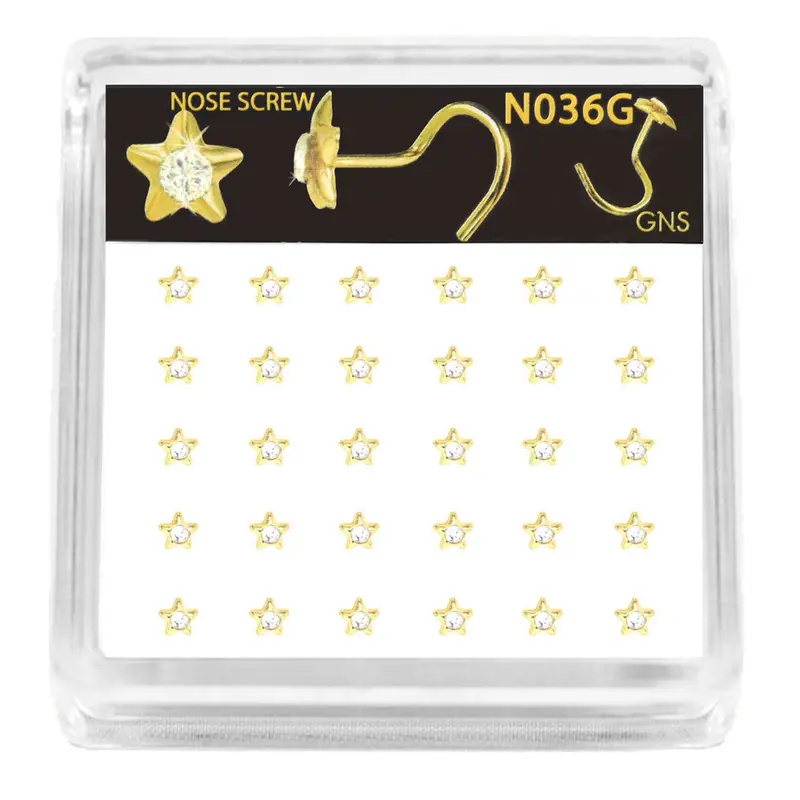 Gns Nose Round Shaping Strips – Star Shape, 30 Count 1