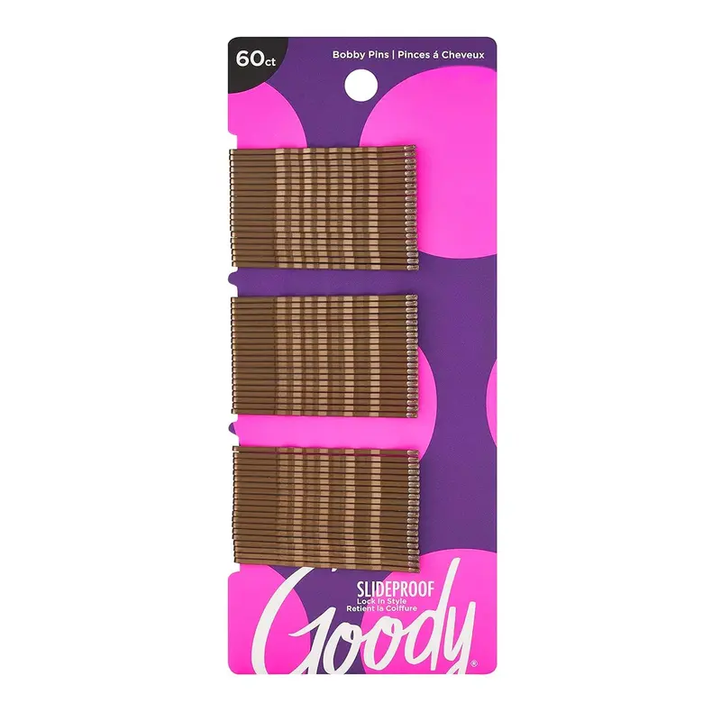 Goody Gold Slide-Proof Bobby Pins – 60-Piece Assortment For Secure Styling 1