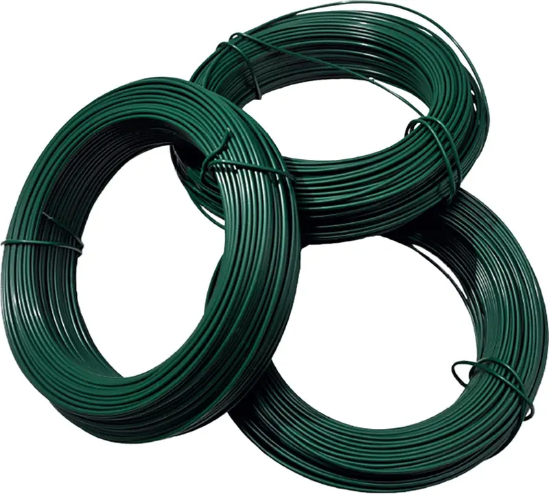 Green Plastic-Coated Tension Wire – Ø2.7 Mm, 100-Meter Roll, Rust-Resistant 1
