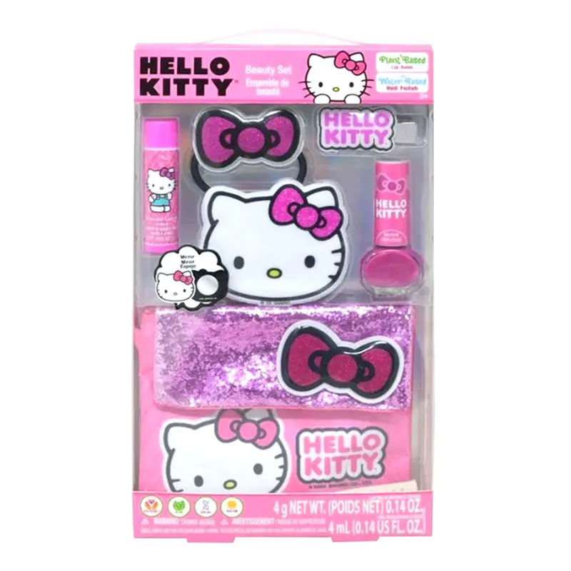 Hello Kitty Cosmetic Gift Set – Coordinated Makeup Essentials Collection 1