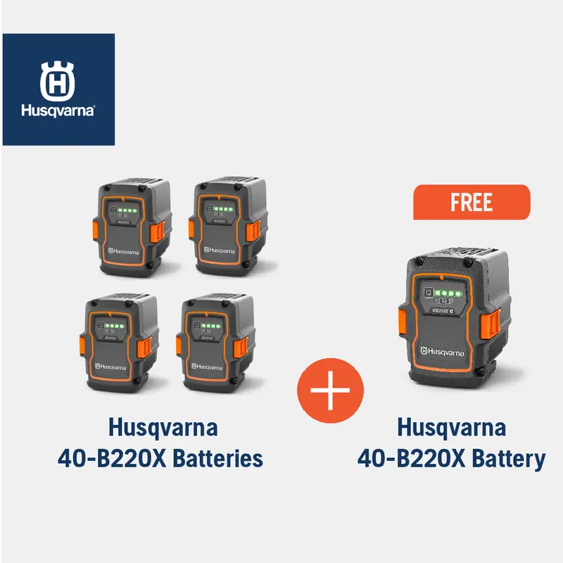 Husqvarna 40-B220X Cordless Power Tool Bundle – Dual-Battery Set 1