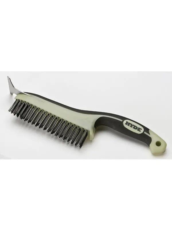 Hyde 46834 Maxxgrip Pro® 6" × 1" High-Carbon Steel Wire Brush 1