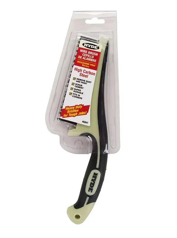 Hyde Tools 46841 Maxxgrip Pro® High-Carbon Steel 11-Inch Wire Brush 1