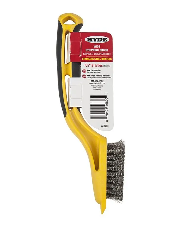 Hyde Tools 5/8-Inch Stainless Steel Stripping Brush – Rust-Resistant Durability 1