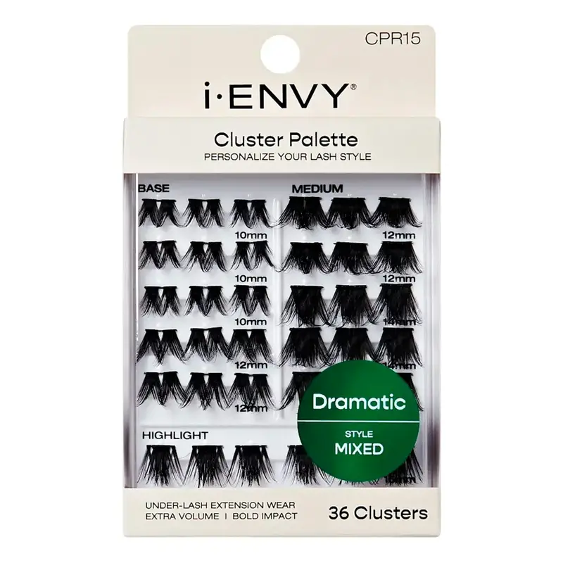 Ienvy Dramatic Cluster Lash Palette Refill – 36-Piece Customizable Set 1