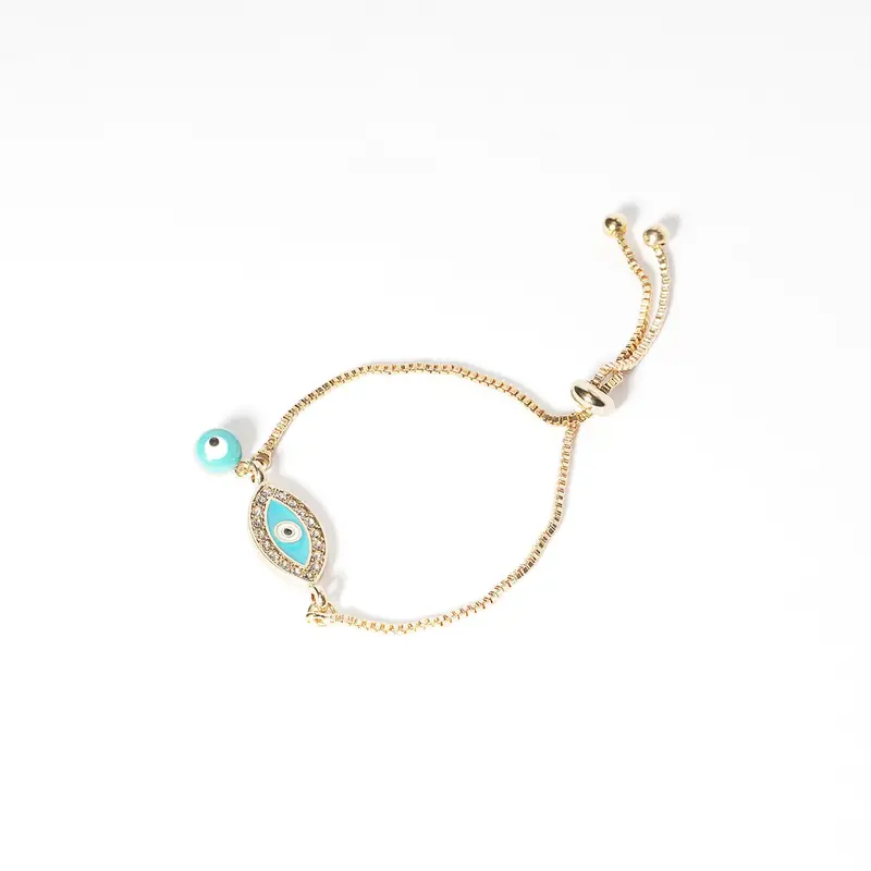 J Babe Evil Eye String Bracelet – Adjustable Protective Charm 1