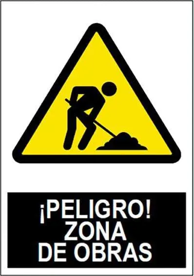 Jg Construction Hazard Warning Sign – High-Visibility 'Worksite Danger' Alert For Site Safety 1