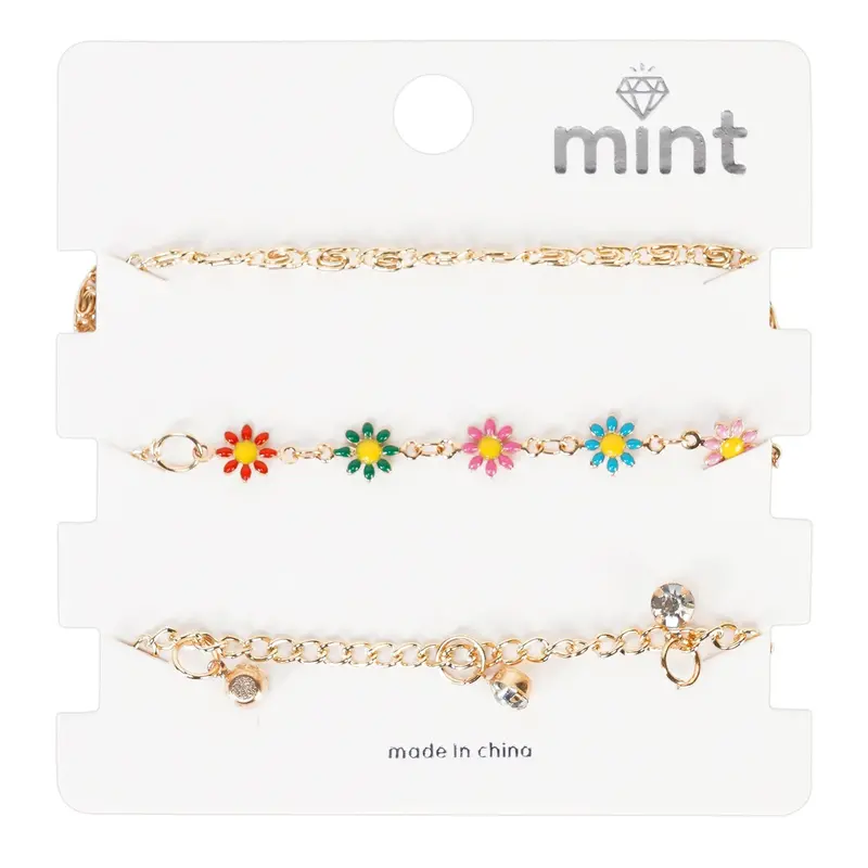 Layered Floral Bracelet – Delicate Multi-Tiered Flower Accent Jewelry 1