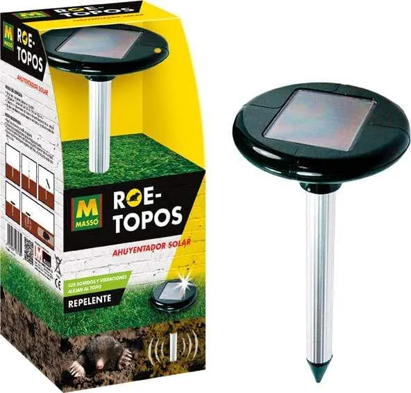 Masso Roe-Topos Mole Repellent – Solar-Powered Pest Deterrent For Moles And Burrowing Animals 1
