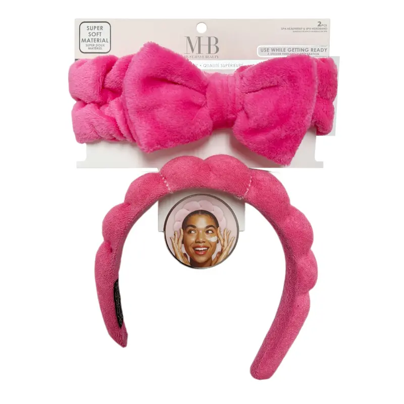 Mhb Dual-Style Headwrap & Headband Combo – 2-Piece Set 1