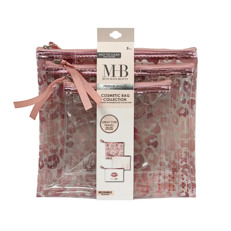 Mhb Travel-Friendly Cosmetic Bag Set – Organized 3-Piece Toiletry Kit 1