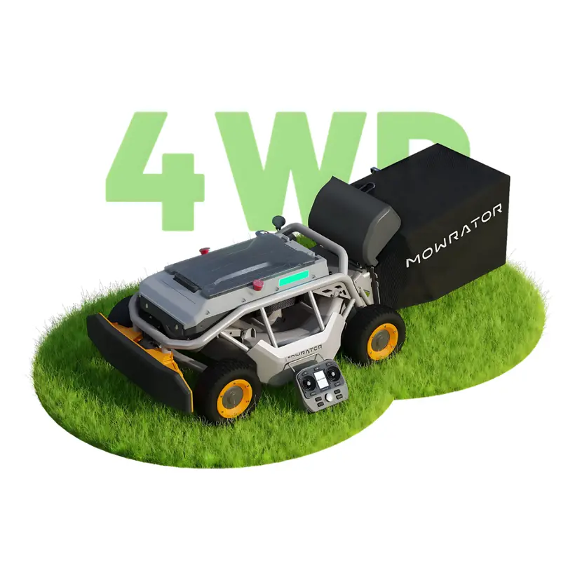Mowrator S1 Remote-Controlled Lawn Mower – 4-Wheel Drive Version 1