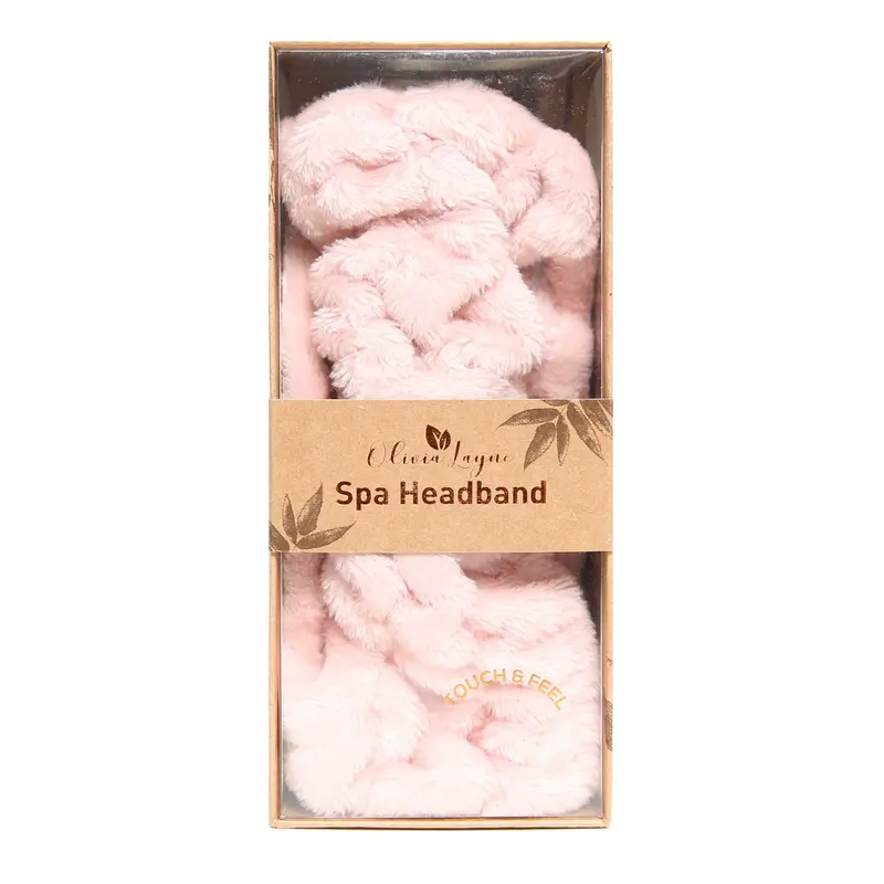 Olivia Layne Spa Headband – Soft, Absorbent Towel Wrap 1