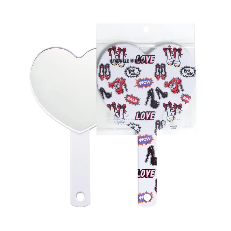 Portable Cosmetic Cardboard Hand Mirror For On-The-Go Touch-Ups 1