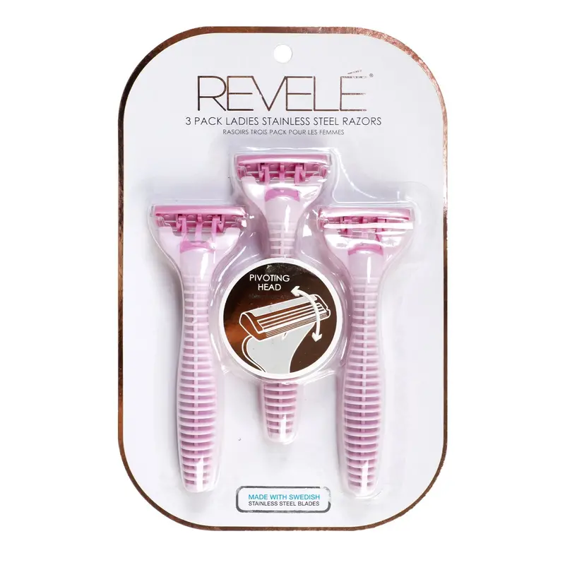 Revele Stainless Steel Ladies’ Razor Set – Precision Shaving System 1