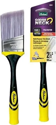 Richard 80832 2.5-Inch Angled Polyester-Nylon Paint Brush With Goose-Neck Soft-Grip Handle 1