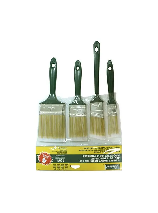 Richard Srt Polyester Paint Brush Set — 4-Piece Multi-Size Kit (1", 1.5", 2", 3") (Model 81304) 1