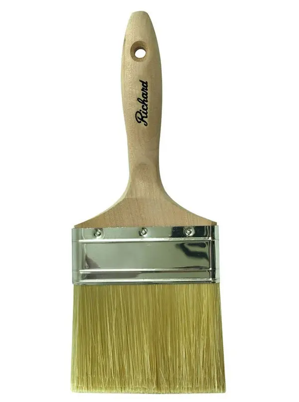 Richard Stain Series 4-Inch Stain Brush Featuring Mixed Bristles And Ergonomic Wood Handle (Model 80202) 1