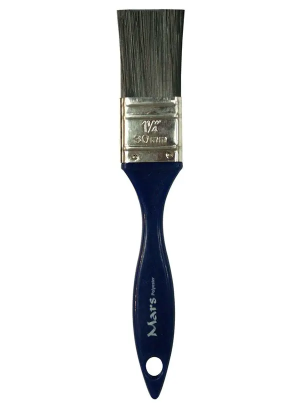 Richard Utility Mars 1-1/4-Inch Straight Paint Brush – Polyester Bristles, Blue Handle 1