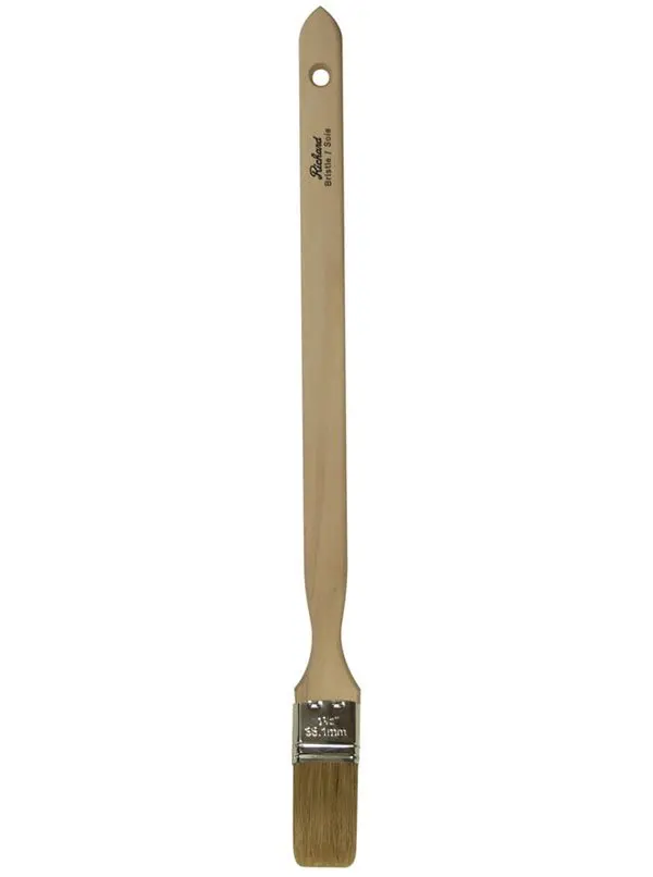 Richard Utility Series 1.5-Inch Radiator Brush With White Bristles, Extra-Long Handle, And 45° Angle (Model 80201) 1