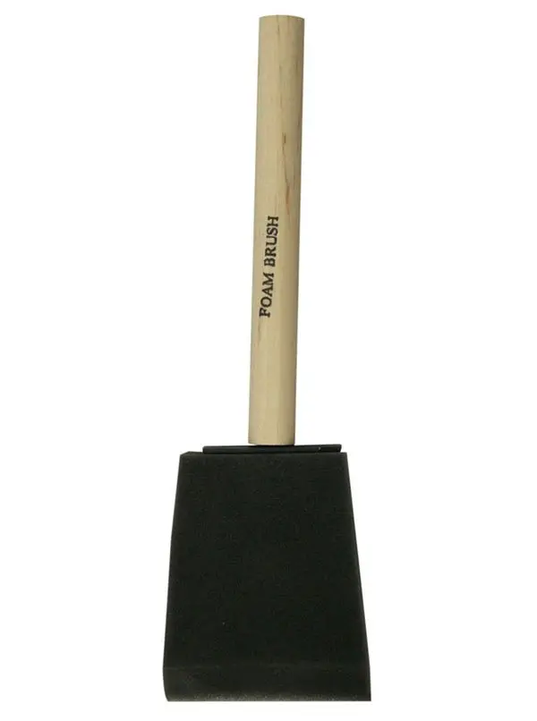 Richard Utility Series 2-Inch Foam Brush With Natural Wood Handle — Lightweight & Absorbent (Model 80102) 1