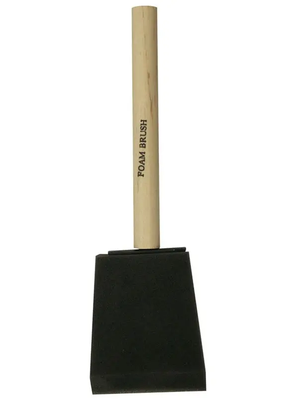 Richard Utility Series 3-Inch Foam Brush With Natural Wood Handle For Detail Work (Model 80103) 1