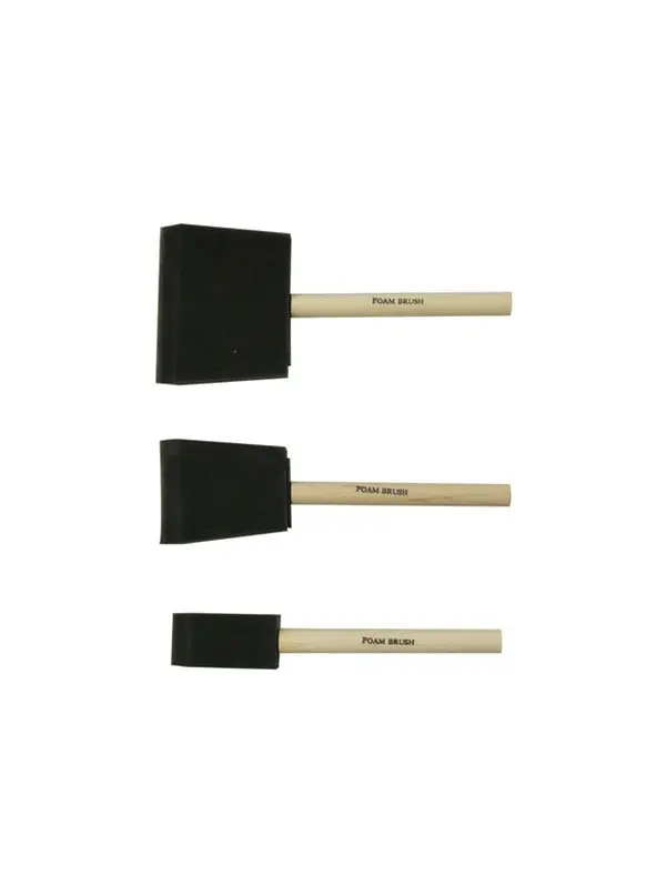 Richard Utility Series Foam Brush Kit — Includes 1", 2", And 3" Brushes (Model 80100) 1