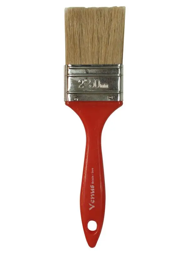Richard Utility Venus Series 2-Inch Straight Paint Brush With White Bristles And Red Plastic Handle (Model 80053) 1