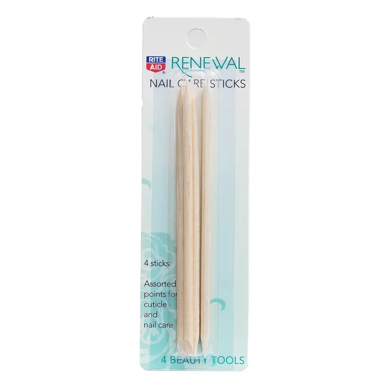 Rite Aid Natural Wood Cuticle Pushers (4-Pack) 1