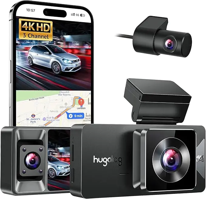 S7 Triple-Channel Dash Cam – 4K Ultra Hd Recording For Vehicles 1