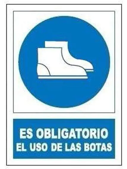 Safety Warning Sign: Hard-Soled Footwear Required 1