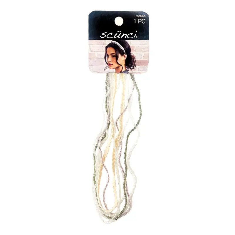 Scunci Beaded Stretch Headband For Comfortable Wear 1