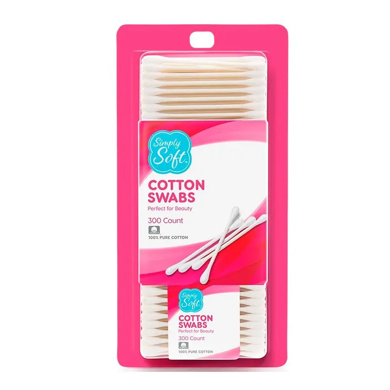 Simply Soft Premium Cotton Swabs – 300 Count 1