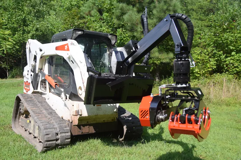 Skid Steer Grapple Chainsaw Attachment 1